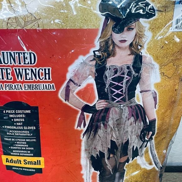 Halloween Costume Haunted Pirate Wench Adult S - Picture 4 of 5